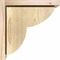 Ekena Millwork Crestline Rough Sawn Corbel w/Backplate, Douglas Fir, 8"W x 12"D x 12"H COR08X12X12CRE01RDF - alternate 2